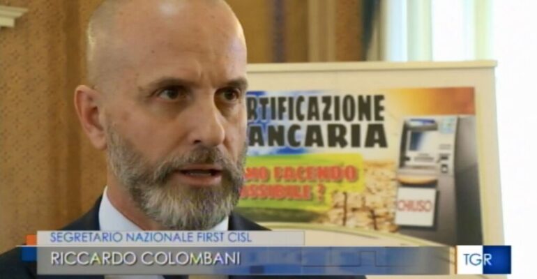 Desertificazione bancaria, Riccardo Colombani al Tgr Umbria