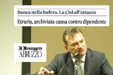 Il Messaggero, archiviata causa contro dipendente Banca Etruria