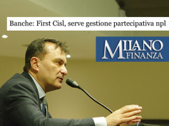 Npl, su Milano Finanza l’idea di First Cisl