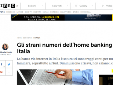 L’home banking è al palo, su Wired la ricerca e le proposte di First Cisl