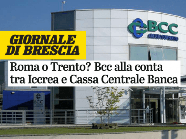 Giornale di Brescia, “Bcc, le due holding unite sarebbero il terzo gruppo”