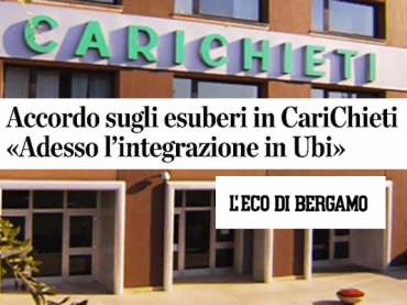 L’accordo di Nuova CariChieti sul L’Eco di Bergamo