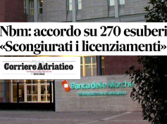 Accordo in Banca Marche, ampio servizio sul Corriere Adriatico