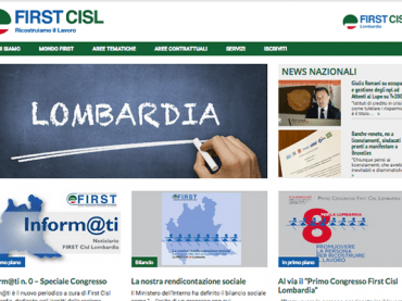 On line il sito di First Cisl Lombardia