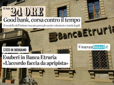 “Accordo in Banca Etruria modello per CariChieti e Banca Marche”