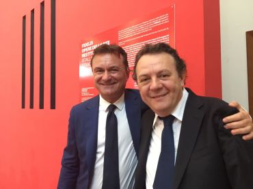 Le opere di Fidelis nell’aula bunker di Palermo