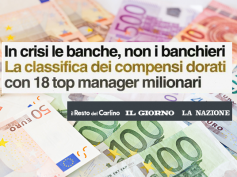 Banche in crisi ma banchieri strapagati, lo studio di First Cisl sulla stampa