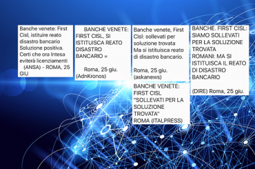 Banche venete, le dichiarazioni di Giulio Romani sulle agenzie di stampa