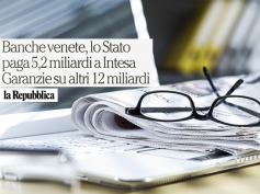 Banche venete, il commento di First Cisl su La Repubblica