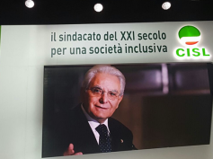 Congresso Cisl, Mattarella, “impegno Cisl per coniugare democrazia e lavoro”