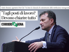 Corriere di Siena, Romani, “vogliamo sapere se il piano Mps prevede esuberi”