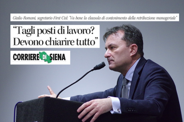 Corriere di Siena, Romani, “vogliamo sapere se il piano Mps prevede esuberi”