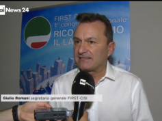 Romani e il congresso First Cisl su RaiNews 24