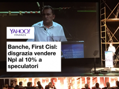 First Cisl, “disgrazia vendere npl al 10% a speculatori”