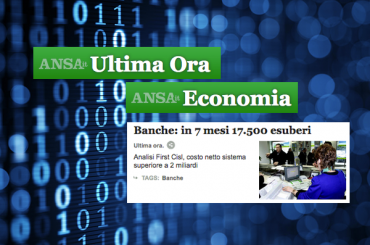 “Ecatombe occupazionale”, l’Ansa sulla ricerca di First Cisl sugli esuberi