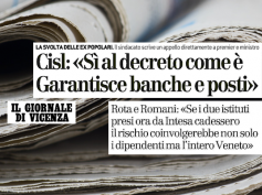 Banche venete, sul Giornale di Vicenza l’appello di Rota e Romani pro decreto