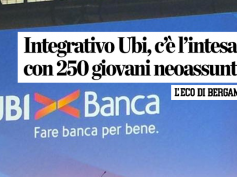 Accordo Ubi, il commento di First Cisl su L’Eco di Bergamo