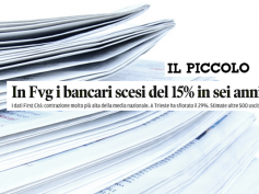 Il Piccolo, secondo First Cisl in forte calo i bancari in Fvg