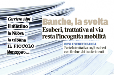 Giulio Romani sui giornali del Nord Est, c’è un pericolo mobilità in Intesa