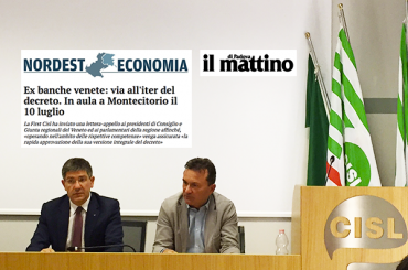 Sul Mattino di Padova l’appello di First Cisl e Cisl Veneto alla politica