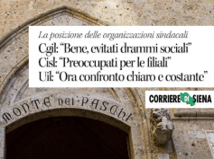 Mps, First Cisl e le altre sigle confederali sul Corriere di Siena