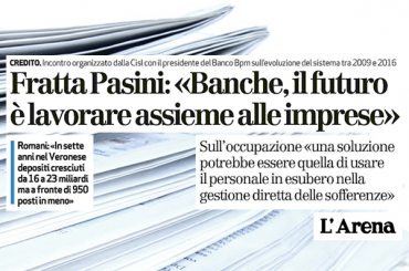 Romani su L’Arena, occupazione salva con la gestione diretta delle sofferenze