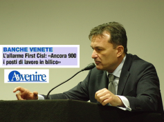 Banche venete, Avvenire rilancia la denuncia di First Cisl