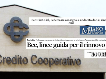 Trattativa ccnl Federcasse, First Cisl sulla stampa finanziaria