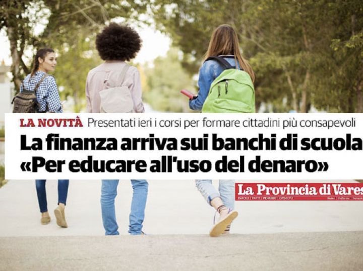 First Cisl dei Laghi, La Provincia di Varese, la finanza sui banchi di scuola