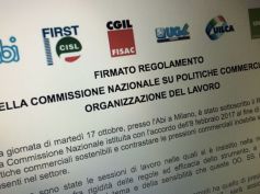 Regolamento Commissione nazionale organizzazione lavoro, comunicato unitario