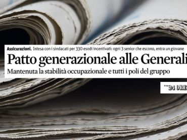 First Cisl su Il Sole 24 Ore, nuova stagione di relazioni in Generali