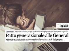 Il Sole 24 Ore sul patto generazionale in Generali, il commento di First Cisl