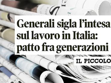 First Cisl su Il Piccolo in merito al patto generazionale siglato in Generali