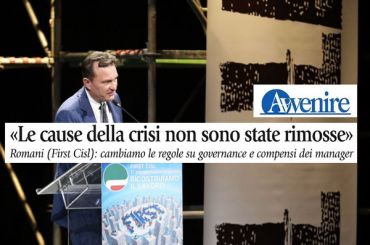 Giulio Romani su Avvenire, le cause della crisi non sono state rimosse