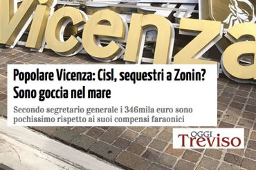 Oggi Treviso, sequestro disposto da Tribunale Vicenza è goccia nel mare