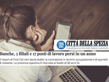 AdessoBanca!, le proposte di First Cisl sul web magazine Città della Spezia