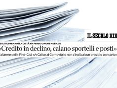 AdessoBanca!, Il Secolo XIX, a La Spezia credito in fuga, allarme First Cisl