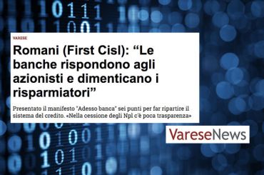 AdessoBanca!, Varese News, sei punti molto chiari, obiettivi raggiungibili