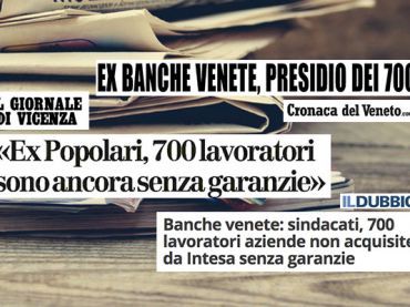 Il sindacato rilancia, il futuro dei 700 dipendenti ex venete è nella Sga