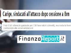 FinanzaReport, Carige, temperatura alta da esternalizzazioni, no di First Cisl