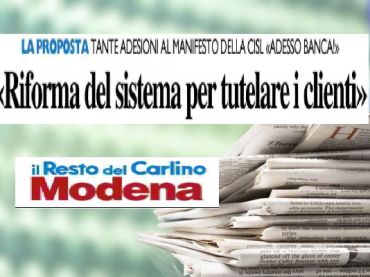 Il Resto del Carlino, AdessoBanca! a Modena richiama l’interesse dei cittadini