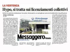 Messaggero Veneto, First Cisl sulla vertenza Hypo Alpe Adria Bank