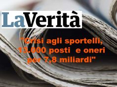 La Verità riprende dati First Cisl evidenziando le criticità nelle banche