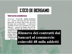 L’Eco di Bergamo, contratti in scadenza, in provincia interessati 7mila bancari