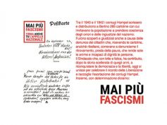 Iniziativa unitaria 25 aprile Mai più fascismi, sottoscrivi l’appello nazionale
