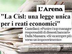 L’Arena, AdessoBanca! a Verona, per i reati economici serve una legge