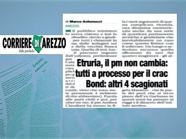 Crac Banca Etruria, archiviazione per altri 2 lavoratori difesi da First Cisl