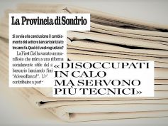 La Provincia di Sondrio, Valtellina e occupati, AdessoBanca! cambia il credito