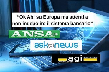 Assemblea Abi, First Cisl e Cisl, Europa ok ma le banche non vanno indebolite