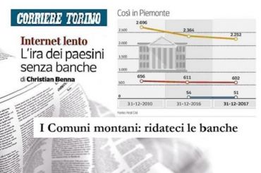 Corriere Torino, comuni montani con First Cisl protestano per chiusure filiali